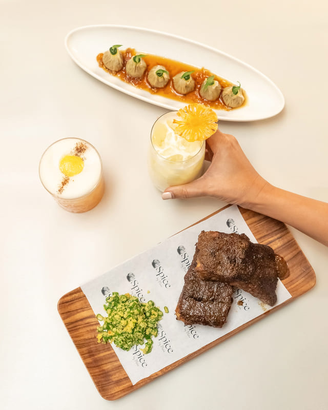 Spice Pork Ribs and Bangkuang Dumplings with 1800 Colada