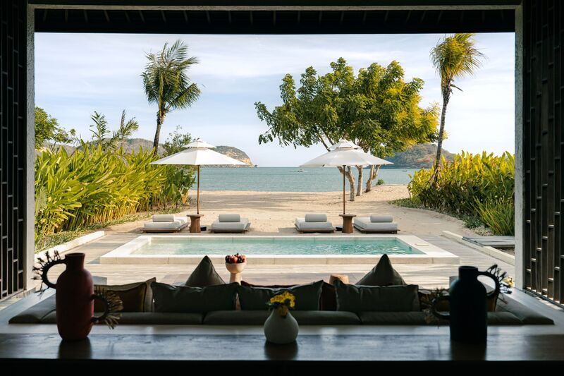 The Beach View from the Resort