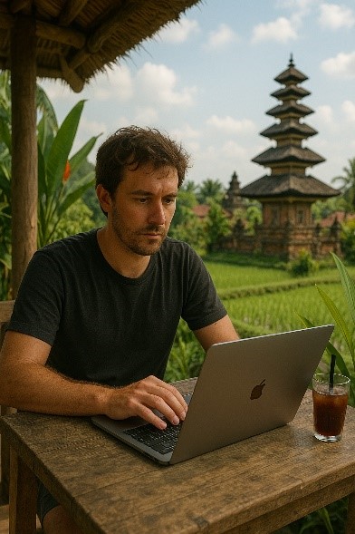 work and live in Bali 