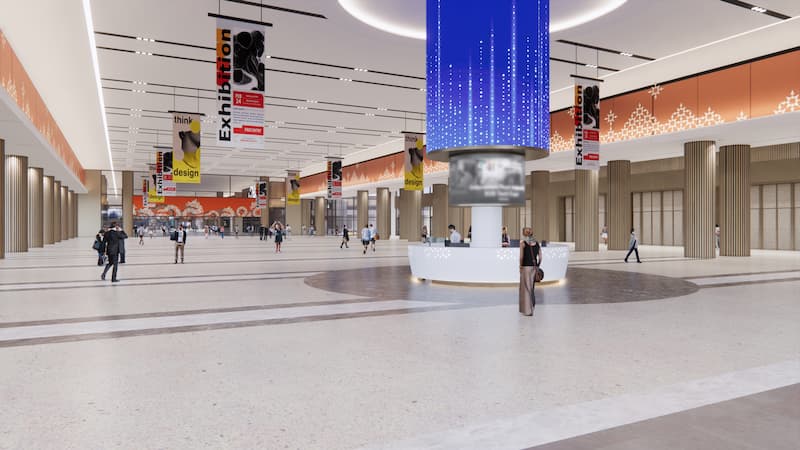 NICE East Lobby for Exhibition Hall