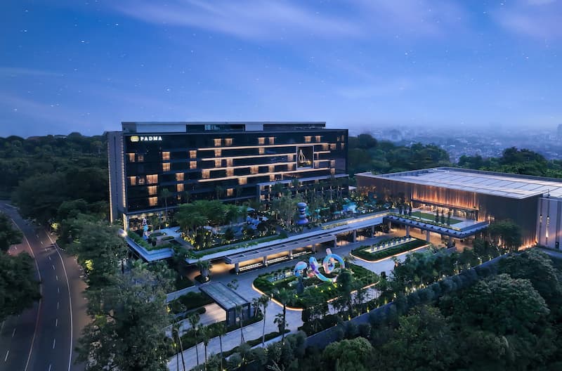 Aerial View Padma Hotel Semarang 2022
