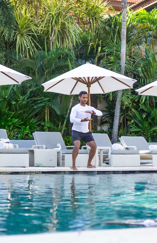 Aqua Yoga at Westin