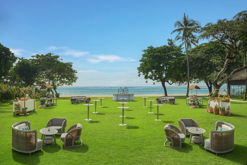 Cocktail Setup at Heritage Beach Garden Westin Resort Nusa Dua Bali
