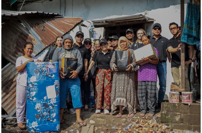 Karma Group team members visited three of the hardest-hit areas in Denpasar
