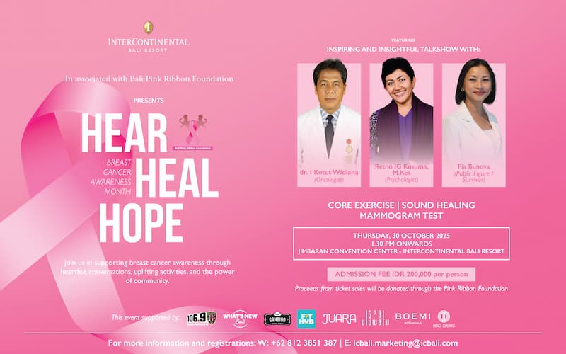 “Hear. Heal. Hope” at InterContinental Bali Resort