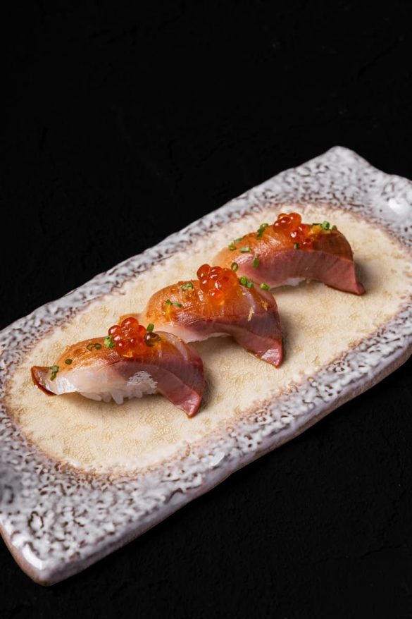 Hamachi Ikura Nigiri