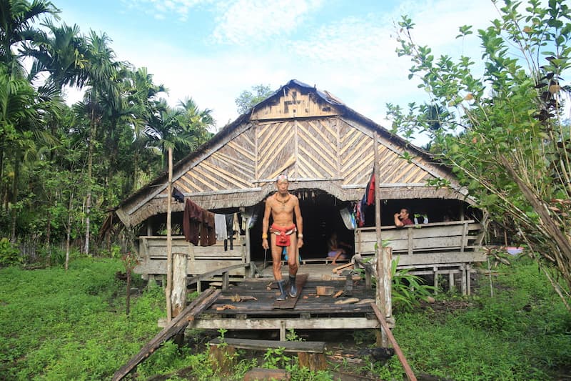 In front of the Uma