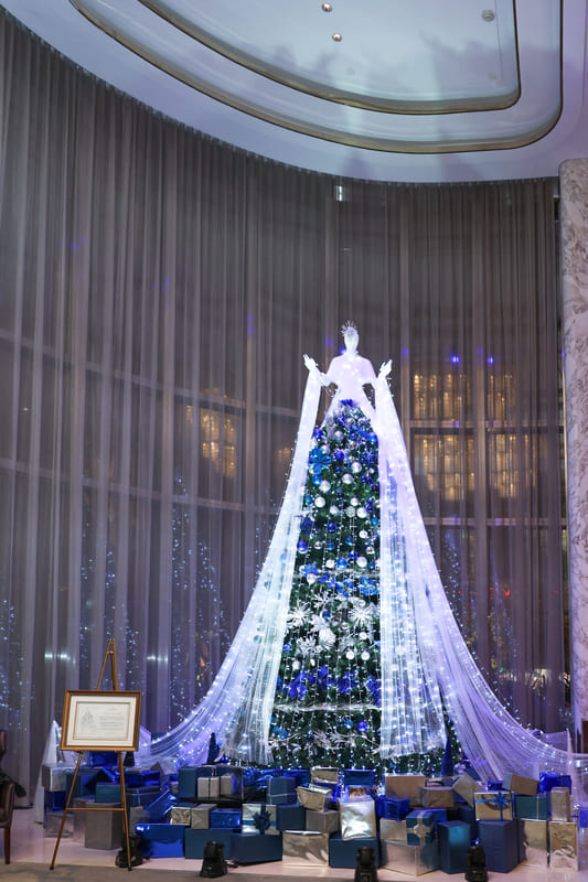 Couture-inspired Christmas tree