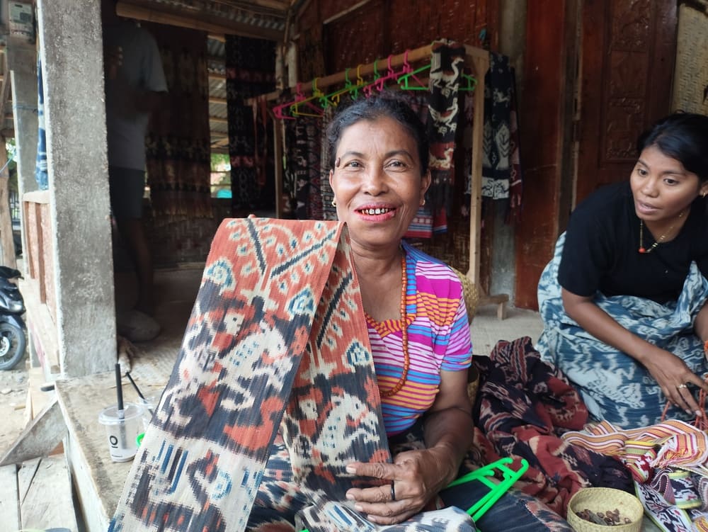 Mama Renol, One of the Few Tenun Ikat Weavers in Sumba