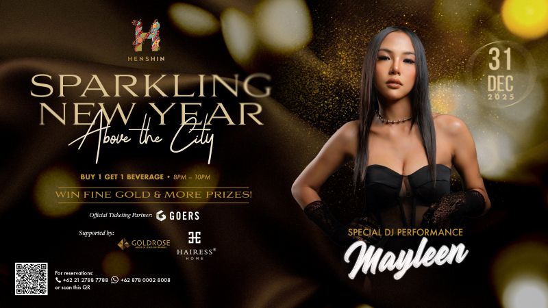 Sparkling New Year Above the city 