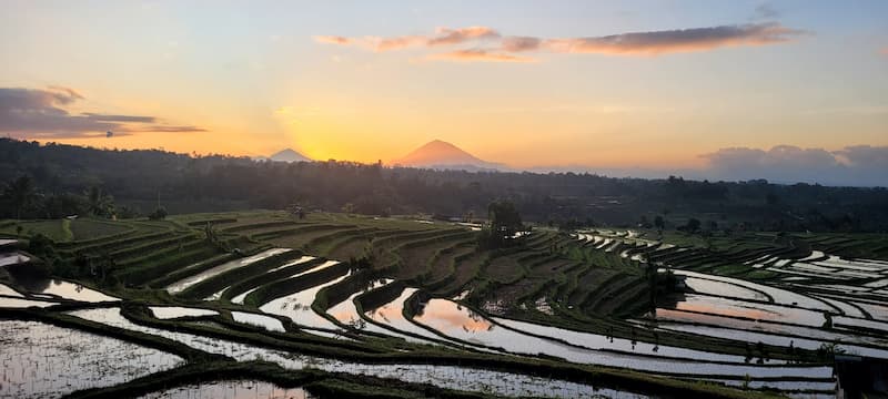 Jatiluwih Sunrise Bali Photo by Simran Ishwar