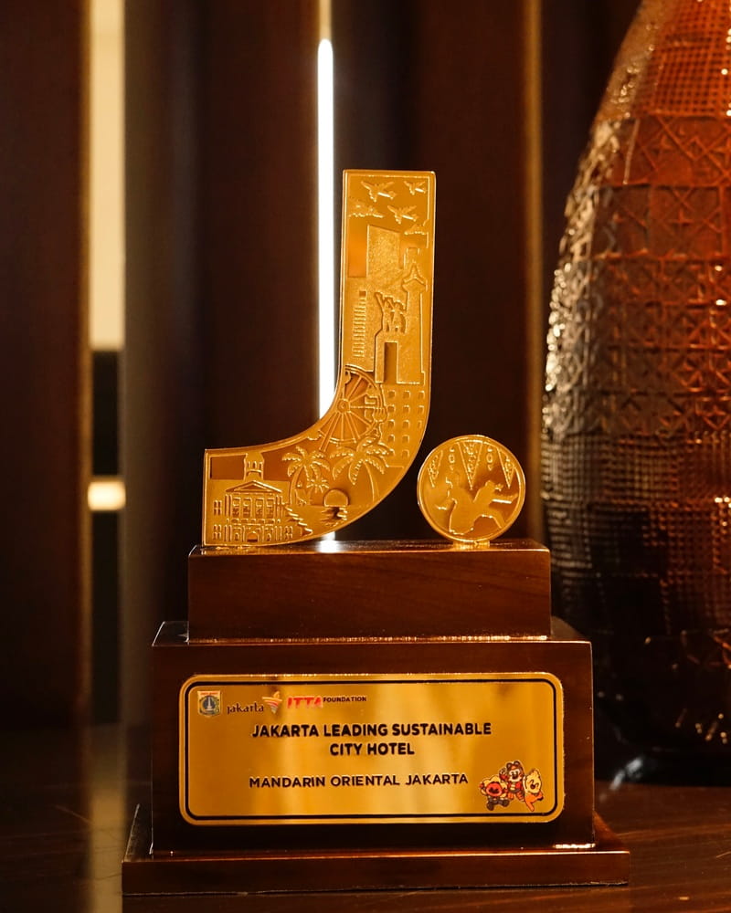 Mandarin Oriental, Jakarta is proud to be recognised as Jakarta's Leading Sustainable City Hotel at the Jakarta Tourism Awards 2025