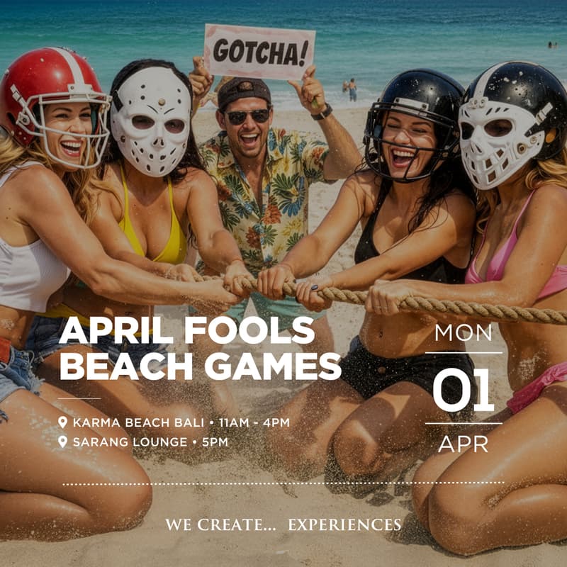April Fools Beach Games at Karma Beach Bali