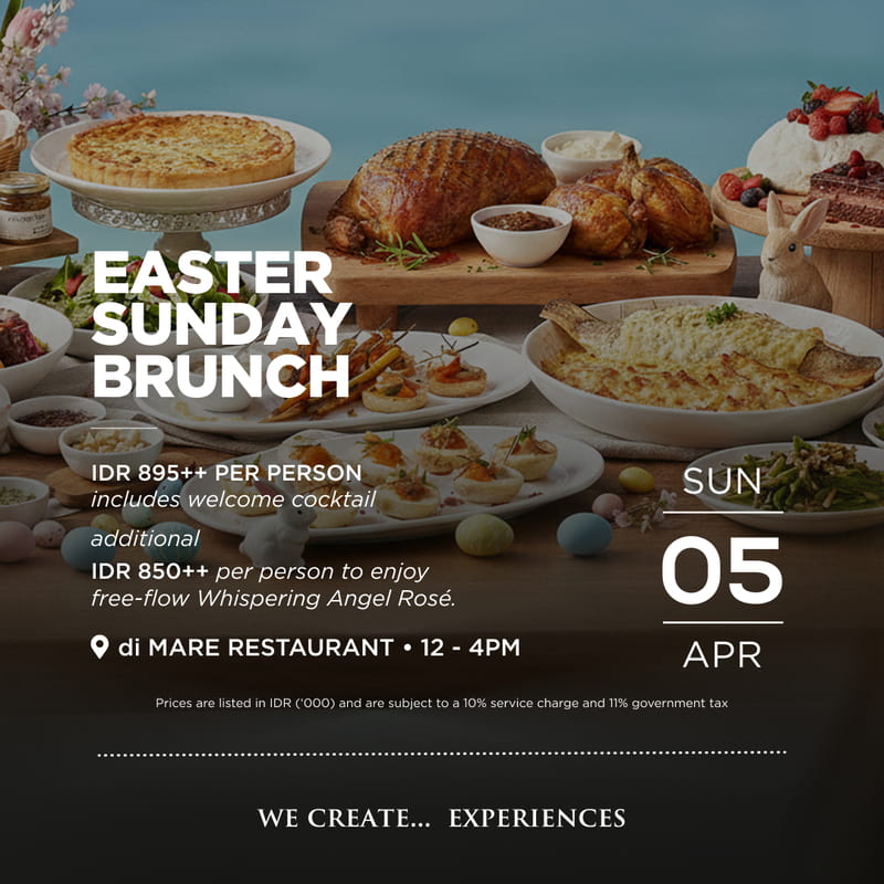 Easter Sunday, April 5, brings a refined seaside brunch to di Mare Restaurant