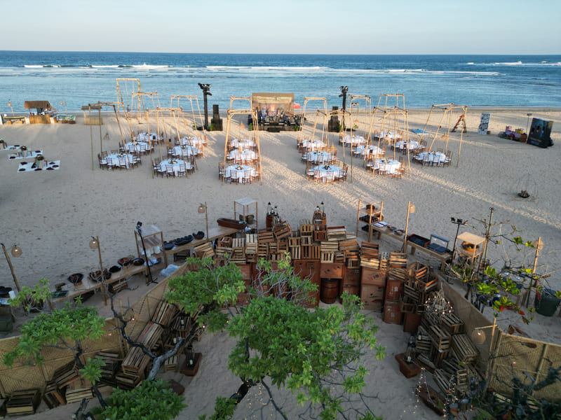 Beachfront Event Setup