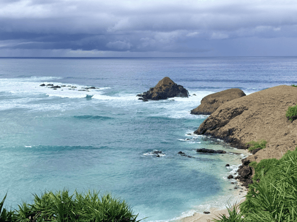 The ocean view from Bukit Seger