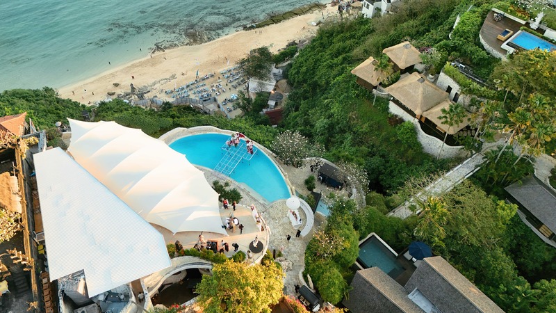 The Sky View of the Wedding Venue