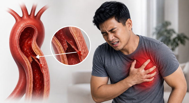 Severe Chest Pain Radiating to the Back Could Be a Sign of an Aortic Tear – Go to Emergency Department Immediately!