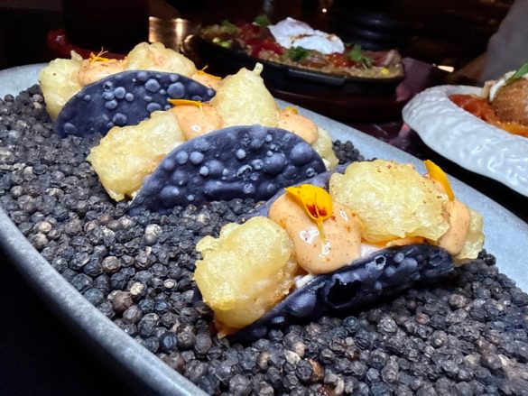 Prawn Black Tacos