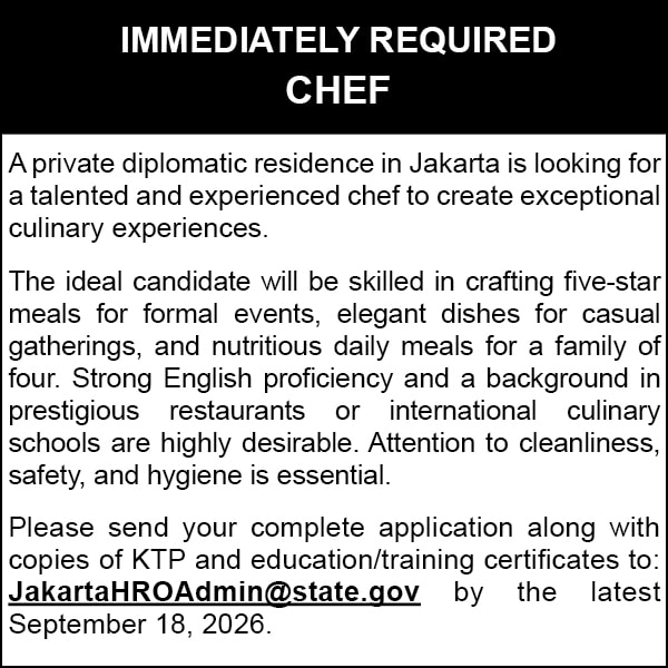 Marriott Lampung - Mesastila - Carakaindo - GJ - Wellington - Hyatt Bali - USJOB