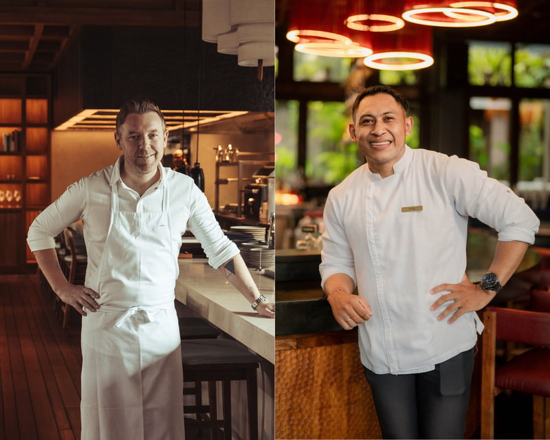 Chef Andrew (left) & Chef Tude (right)